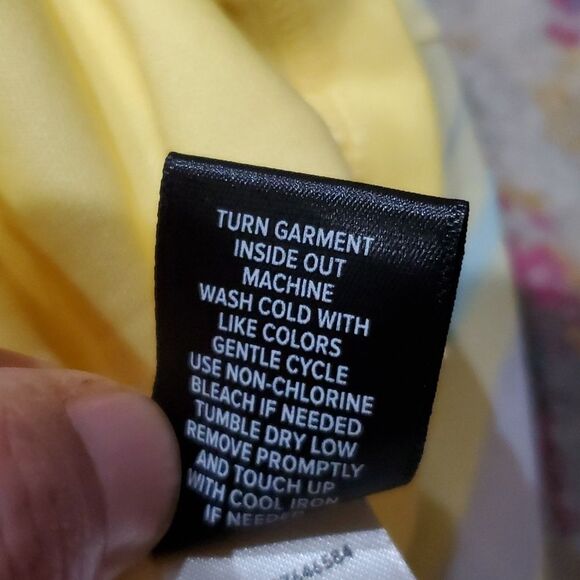 Torrid Yellow Striped Chiffon Midi Dress Size 6X - Picture 13 of 15